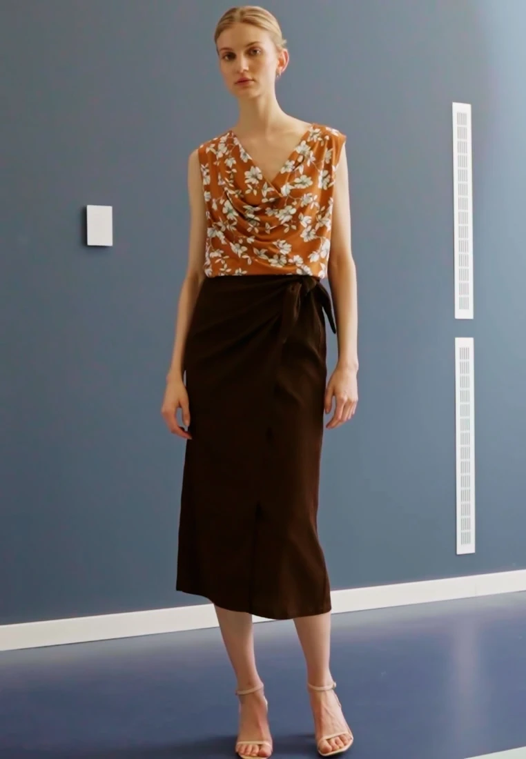 Anna Field A-Linien-Rock - Brown 4 Anna Field A-Linien-Rock - Brown – Bild 2