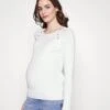 NURSING - BUTTON OPENING - Strickpullover - White 2 NURSING - BUTTON OPENING - Strickpullover - White -Anna Field 01cf3af9e9aa4e77a51334105d7ea780
