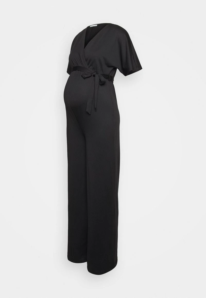 SHORT SLEEVE WRAP JUMPSUIT - Jumpsuit - Black 6 SHORT SLEEVE WRAP JUMPSUIT - Jumpsuit - Black – Bild 4