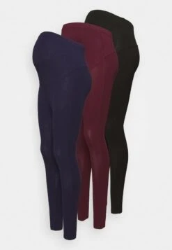 3 PACK - Leggings - Hosen - Black/bordeaux/dark Blue 13 3 PACK - Leggings - Hosen - Black/bordeaux/dark Blue -Anna Field 2f8f5b9236854595ad73cf508690b396