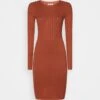Anna Field CREW AUSSCHNITT RIPP TOP BODYCON MINI STRICKKLEID - Etuikleid - Brown 1 Anna Field CREW AUSSCHNITT RIPP TOP BODYCON MINI STRICKKLEID - Etuikleid - Brown -Anna Field 38de2f6e35c644b49d1c8060d1e77df3
