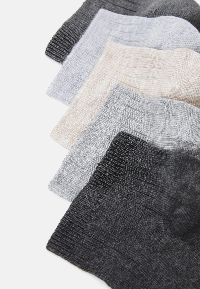Anna Field SOFT RIBBED SNEAKER SOCKS 5PACK - Socken - Grey/beige 4 Anna Field SOFT RIBBED SNEAKER SOCKS 5PACK - Socken - Grey/beige – Bild 2