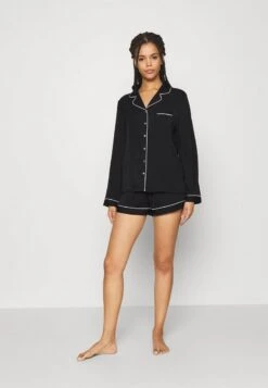 Anna Field AMANDA LONG SLEEVE SHORT SET - Nachtwäsche Set - Black 9 Anna Field AMANDA LONG SLEEVE SHORT SET - Nachtwäsche Set - Black -Anna Field 5d9b0715fa394b968214033b88c1b4ef