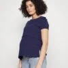 MATERNITY LONG TEE - T-Shirt Basic - Dark Blue 2 MATERNITY LONG TEE - T-Shirt Basic - Dark Blue -Anna Field 655824ce3b5d4024913196d26ee01ac5