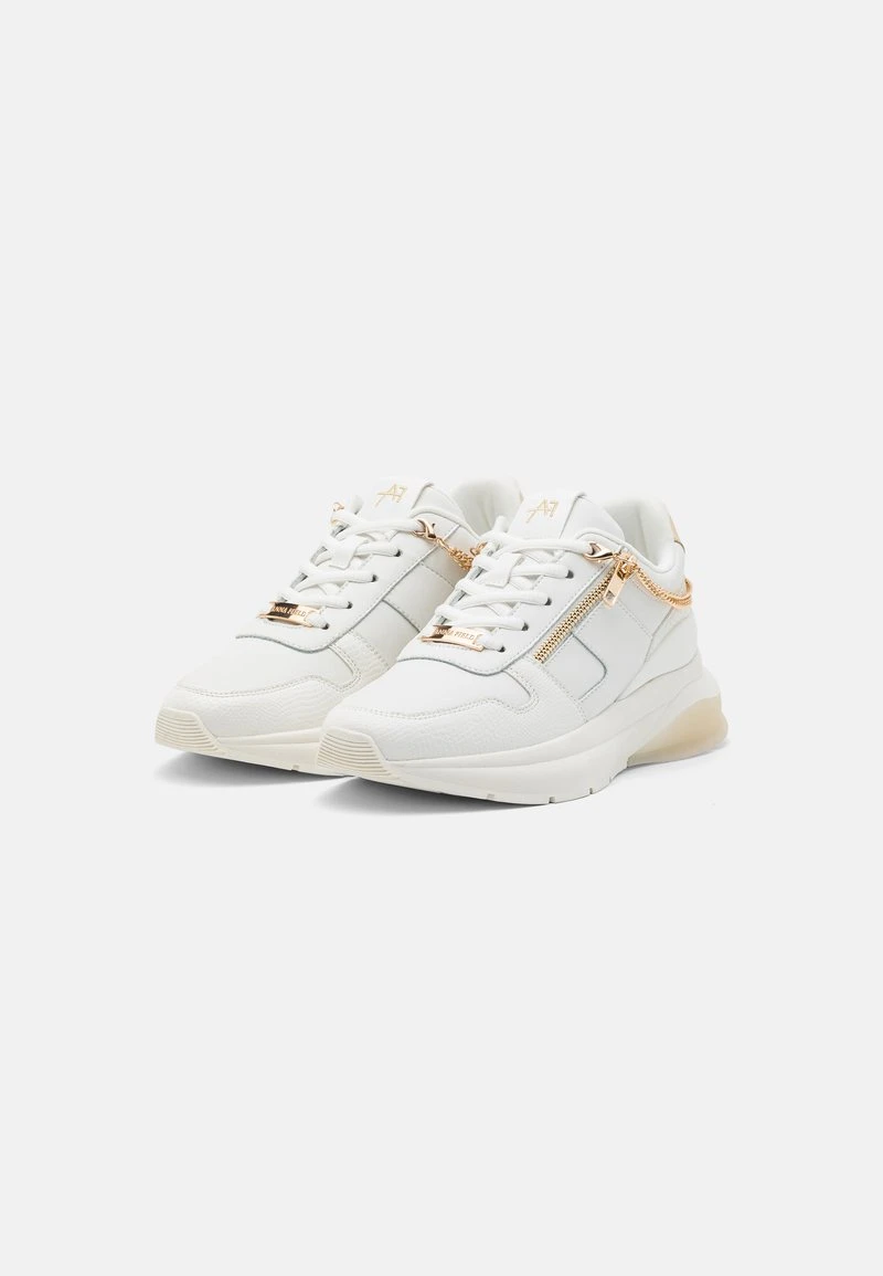 Anna Field LEATHER - Sneaker Low - White/gold 5 Anna Field LEATHER - Sneaker Low - White/gold – Bild 3