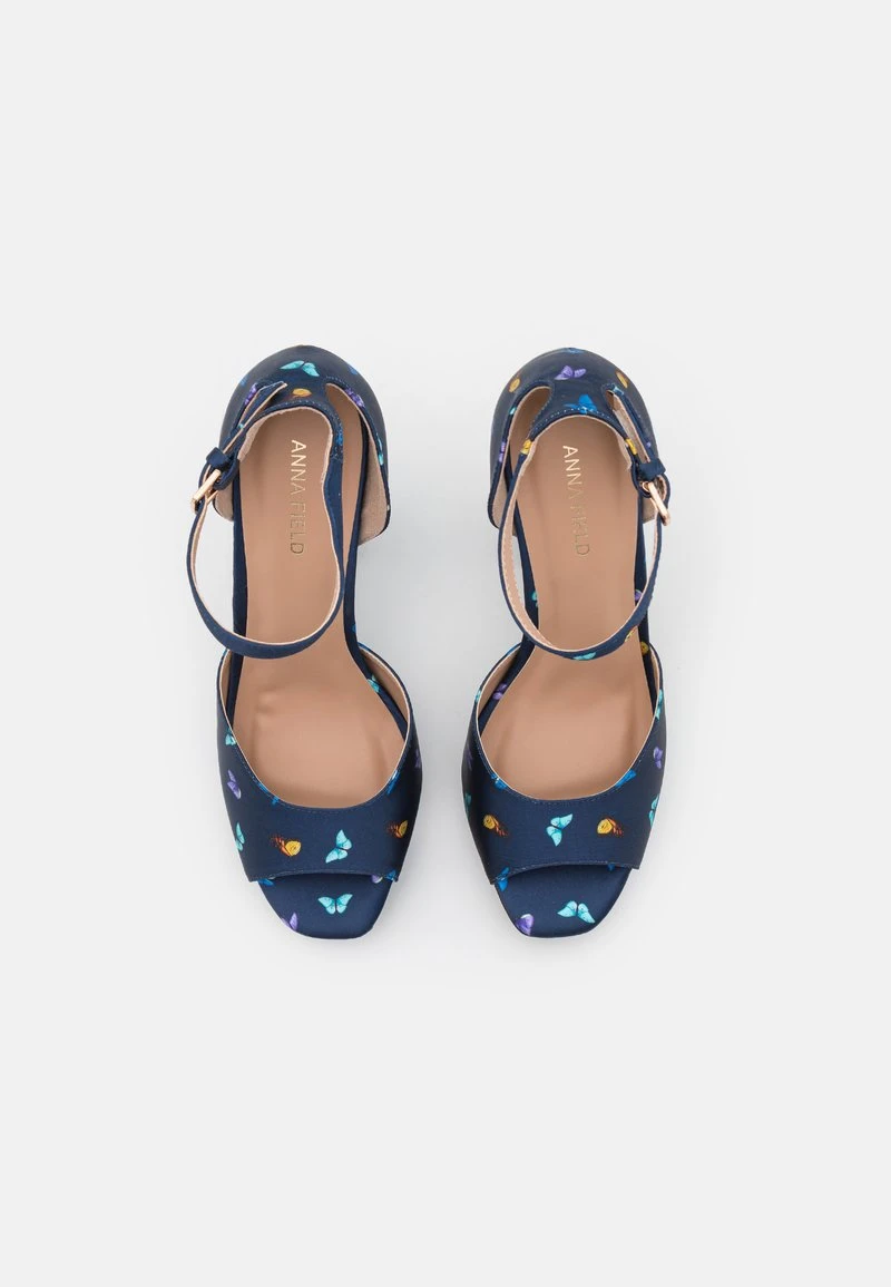 Anna Field Plateausandalette - Dark Blue 8 Anna Field Plateausandalette - Dark Blue – Bild 6