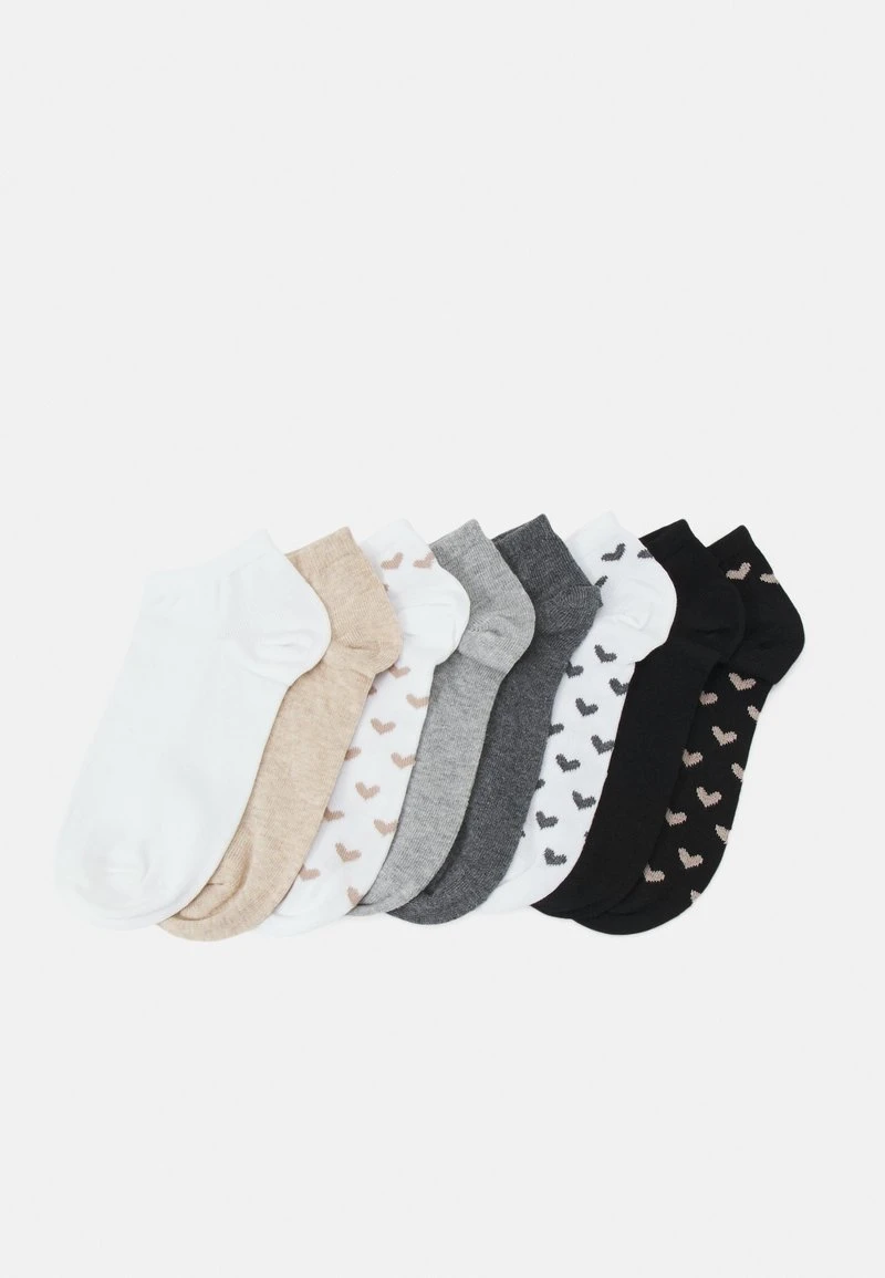 Anna Field 8 PACK - Socken - White/grey 3 Anna Field 8 PACK - Socken - White/grey