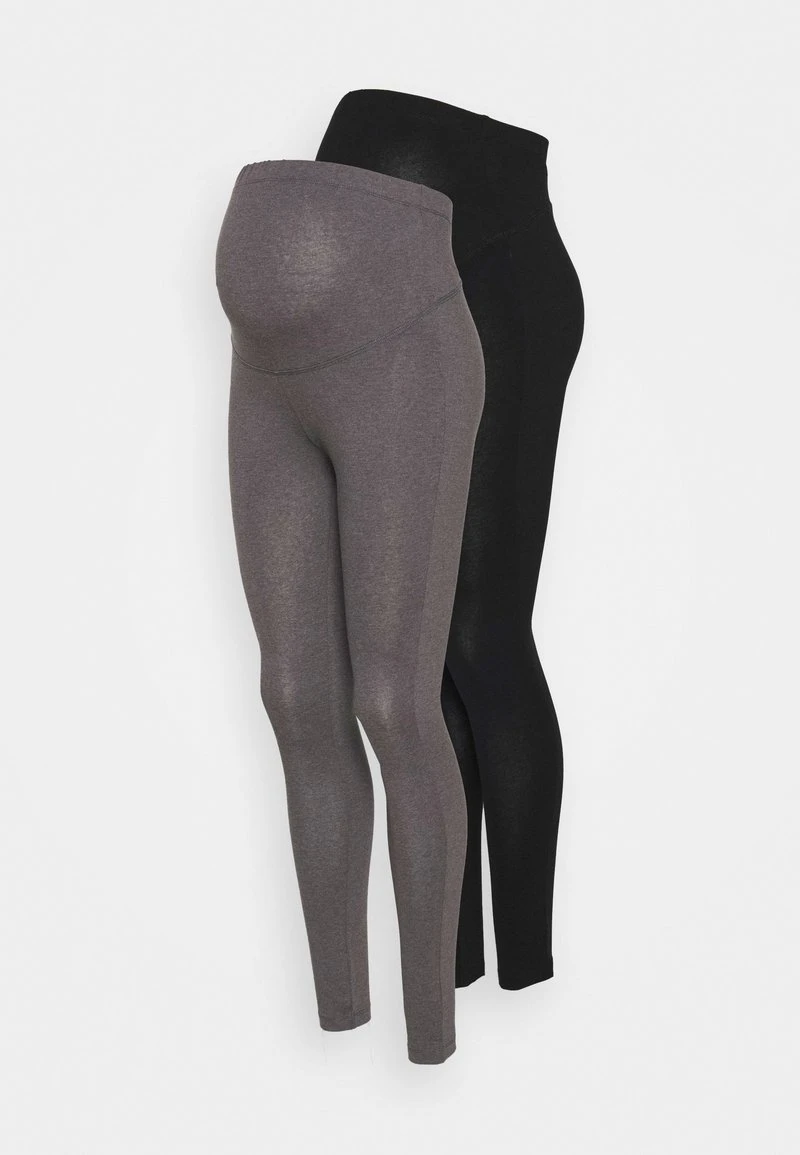2 PACK - Leggings - Hosen - Grey/black 8 2 PACK - Leggings - Hosen - Grey/black – Bild 6