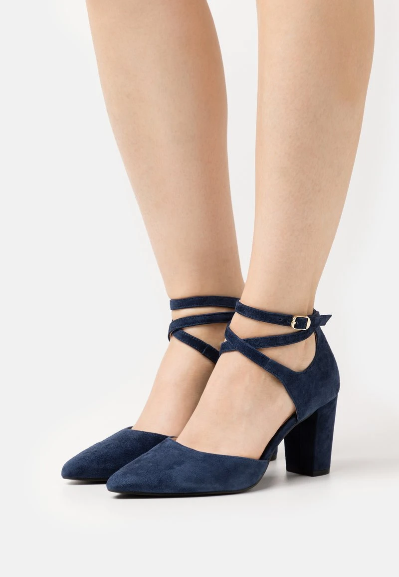 Anna Field LEATHER - High Heel Pumps - Dark Blue 3 Anna Field LEATHER - High Heel Pumps - Dark Blue