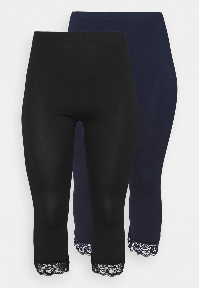 2 PACK - Leggings - Hosen - Black/dark Blue 3 2 PACK - Leggings - Hosen - Black/dark Blue