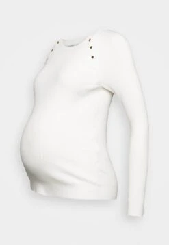 NURSING - BUTTON OPENING - Strickpullover - White 13 NURSING - BUTTON OPENING - Strickpullover - White -Anna Field b0bac29846cb4cf8947e4fd1ba03ab24