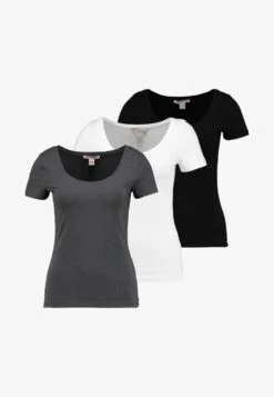 Anna Field 3 PACK - T-Shirt Basic - White/black/dark Grey 11 Anna Field 3 PACK - T-Shirt Basic - White/black/dark Grey -Anna Field bb08976caaf640e78f849b1b6087903f