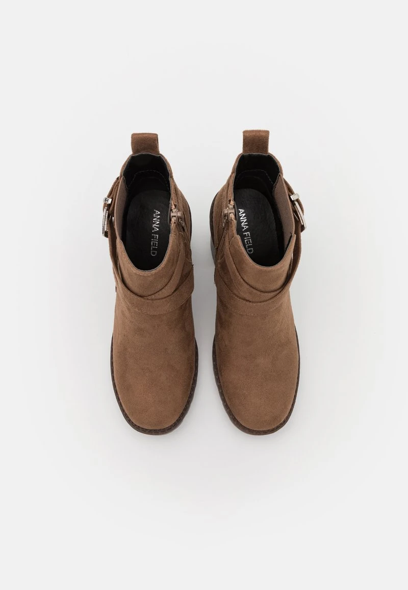 High Heel Stiefelette - Taupe 8 High Heel Stiefelette - Taupe – Bild 6