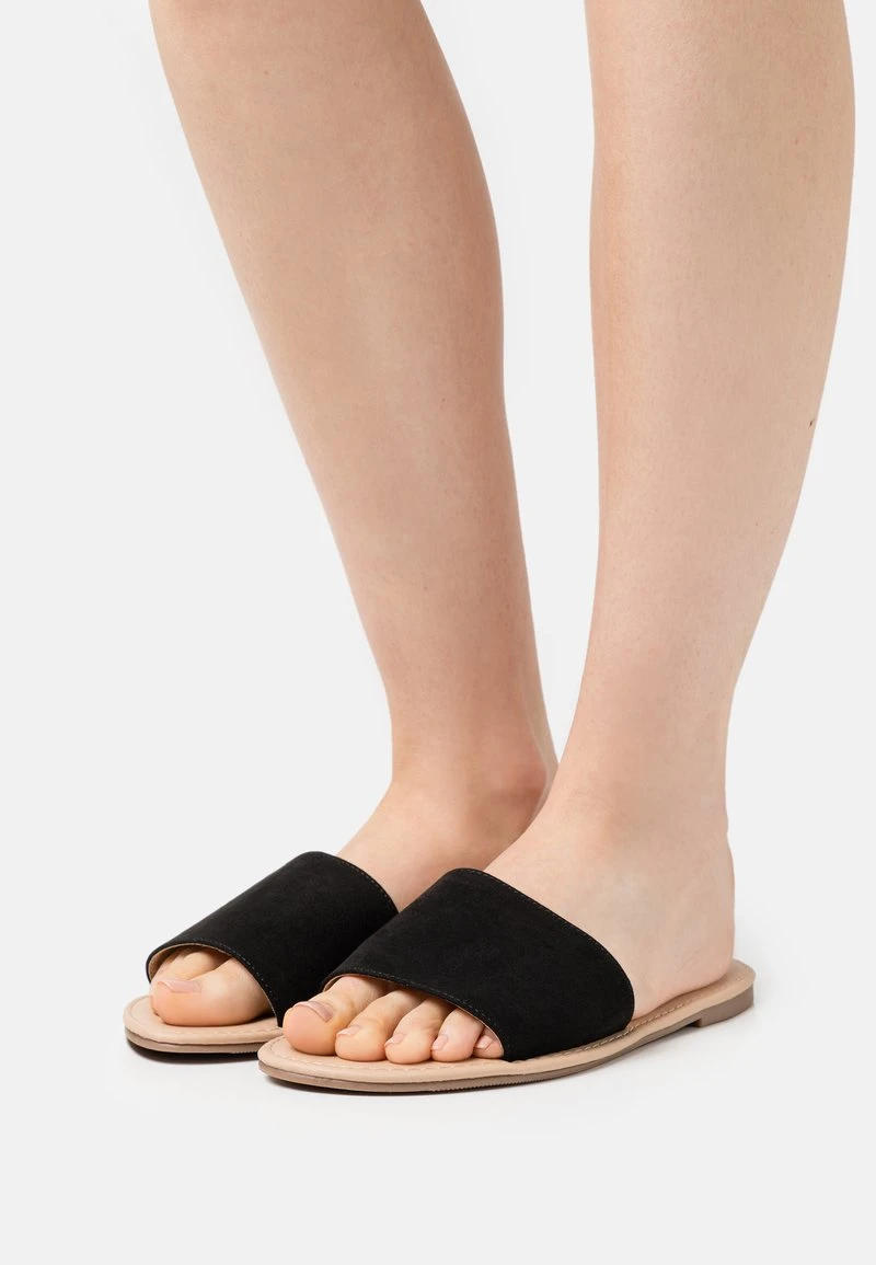 Anna Field 2 PACK - Pantolette Flach - Black/cognac 3 Anna Field 2 PACK - Pantolette Flach - Black/cognac