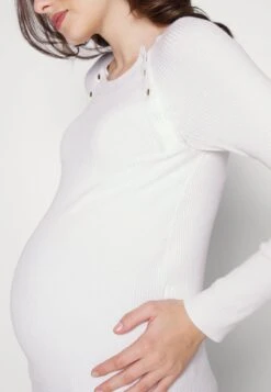 NURSING - BUTTON OPENING - Strickpullover - White 12 NURSING - BUTTON OPENING - Strickpullover - White -Anna Field d779e2bf277145d7bbbb276e609117d4