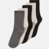 Anna Field 5 PACK - Socken - Beige/black/grey