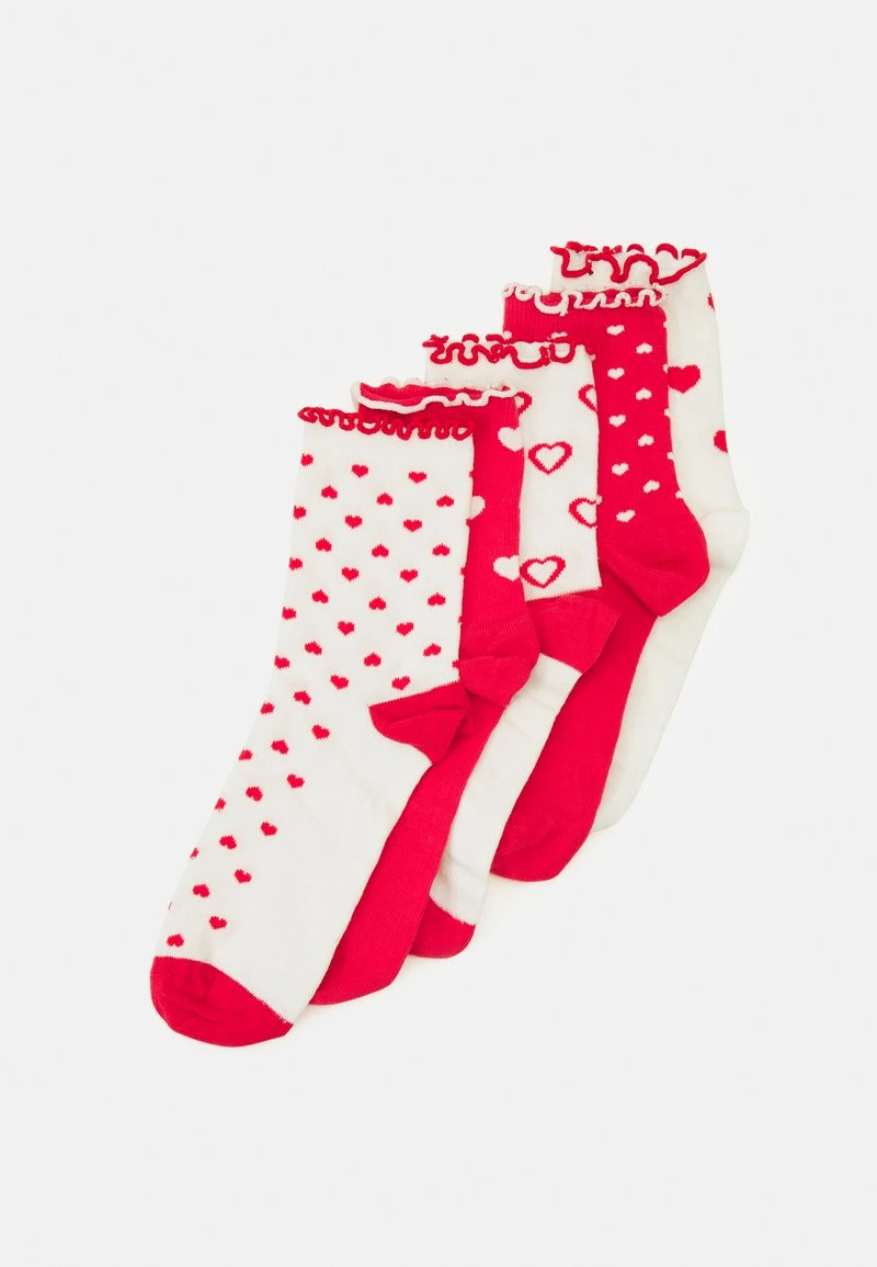 Anna Field 5 PACK - Socken - White/red 6 Anna Field 5 PACK - Socken - White/red – Bild 4