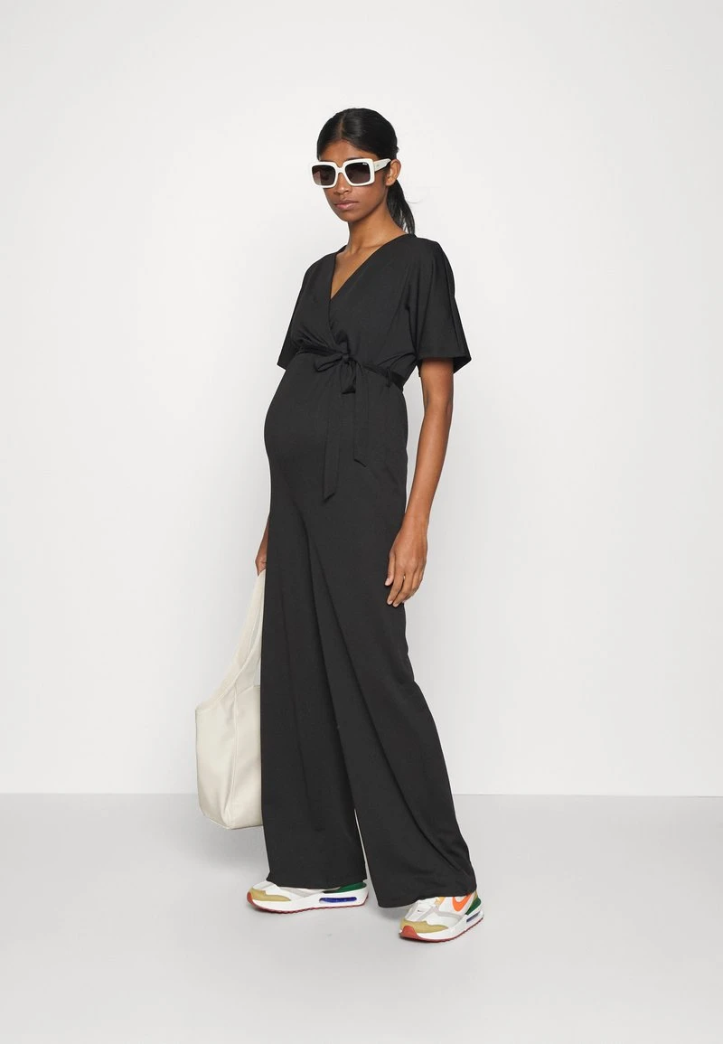 SHORT SLEEVE WRAP JUMPSUIT - Jumpsuit - Black 4 SHORT SLEEVE WRAP JUMPSUIT - Jumpsuit - Black – Bild 2